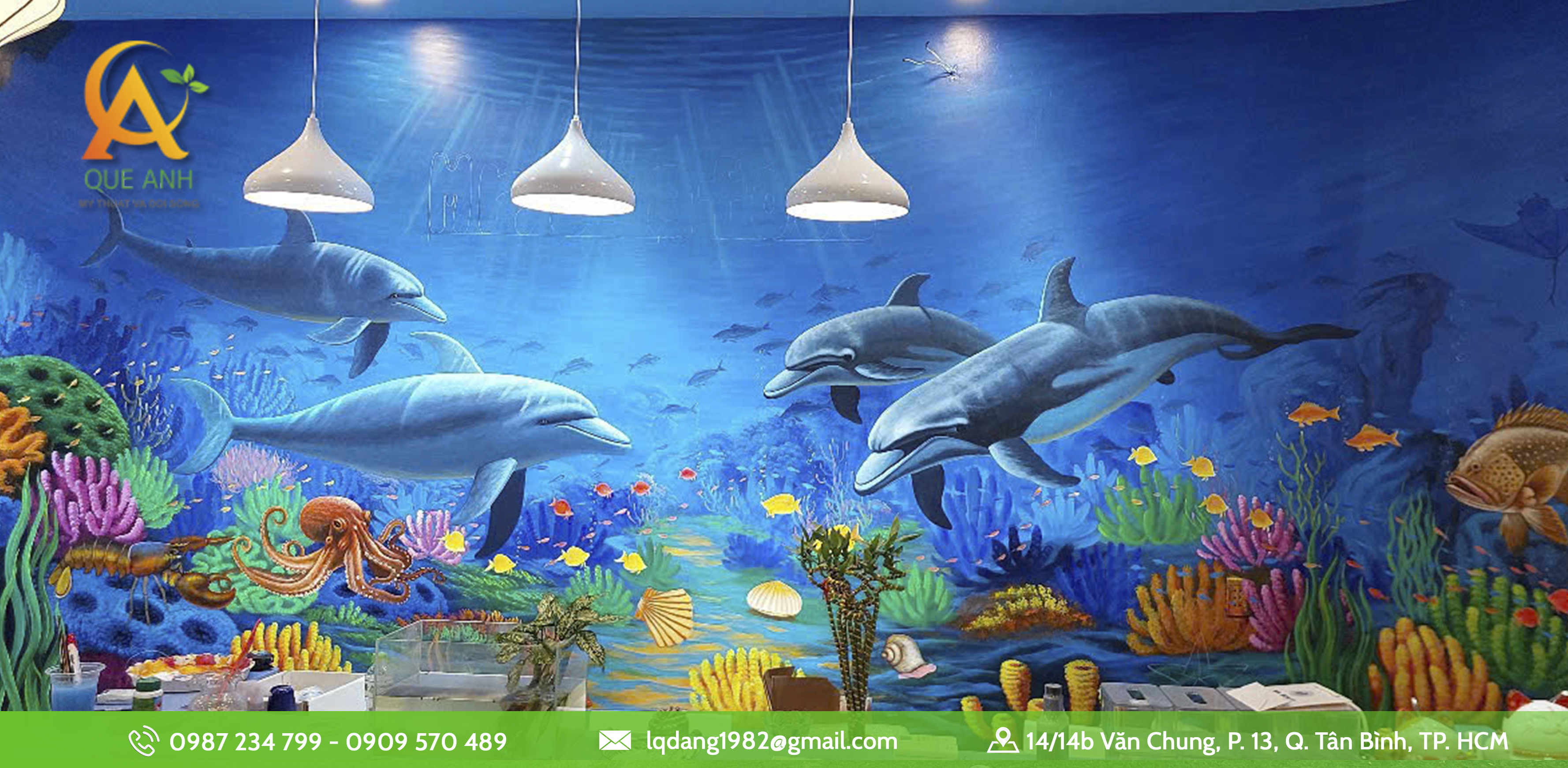 Đắp phù điêu trang trí trường mầm non